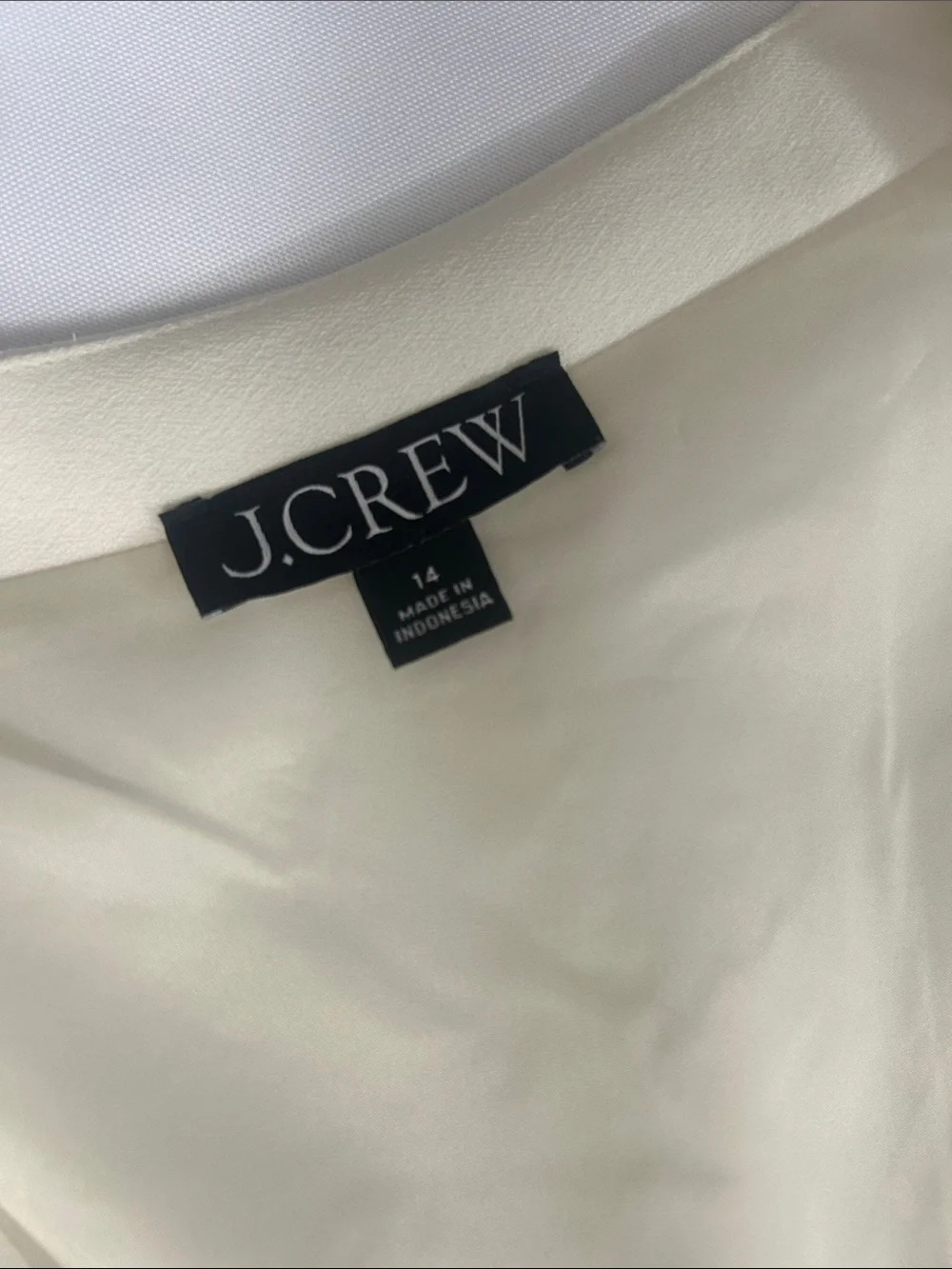 J. Crew Ivory Button-Up Vest